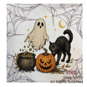 HALLOWEEN SERVILLETA PREMIUM CRIATURAS DE TERROR X 20 UNIDADES